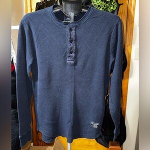 Abercrombie & Fitch Shirt I Men’s I Waffle Henley I Icon Logo Size S